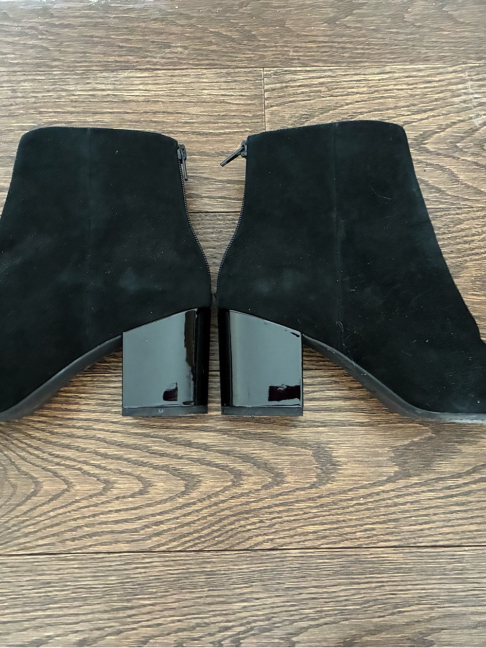 Suede Boots by 1901, Black Shiny Heels and Boot Toe 🖤 - Picture 10 of 11